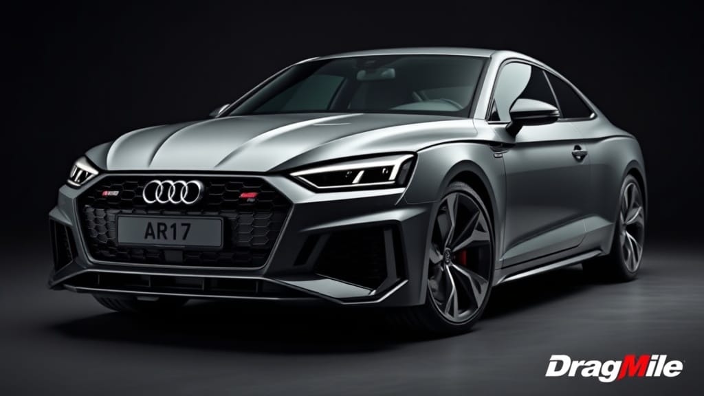 Audi RS5 2023 side view for performance comparison