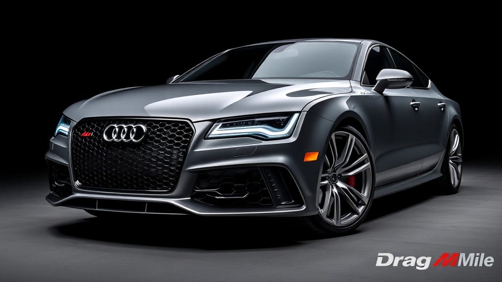 Audi RS7 2014 side view for performance comparison