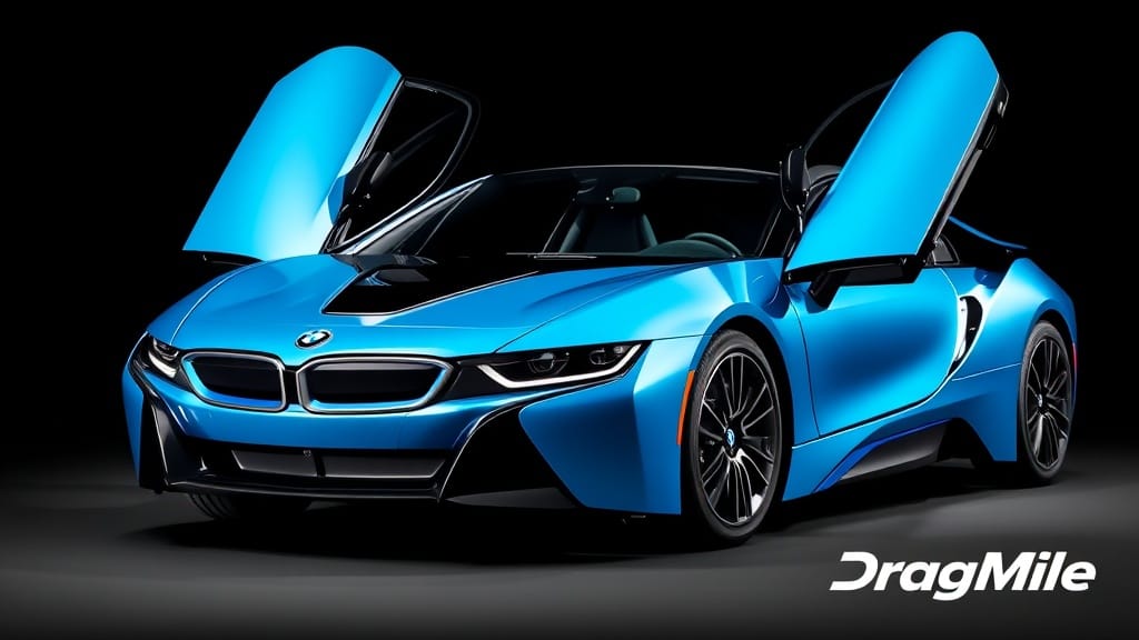 BMW I8 2020 side view for performance comparison