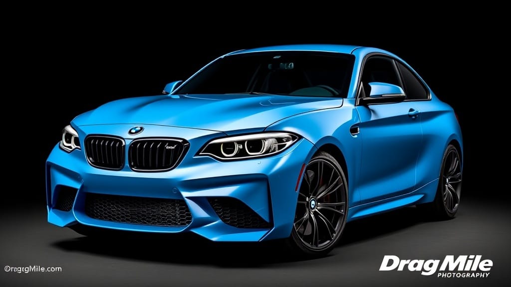 BMW 2 F87 2016 side view for performance comparison