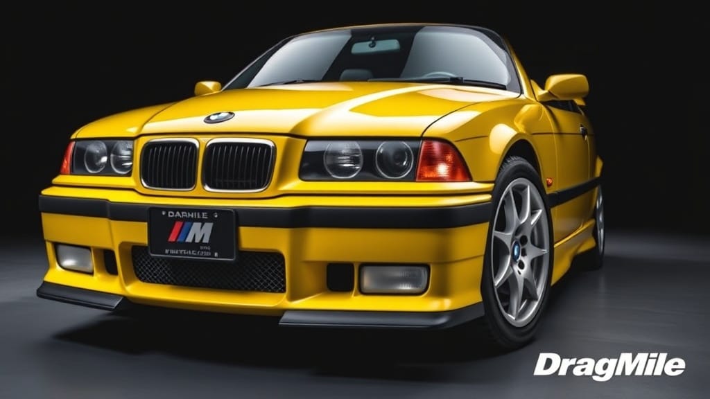 BMW 3 E36 1995 side view for performance comparison