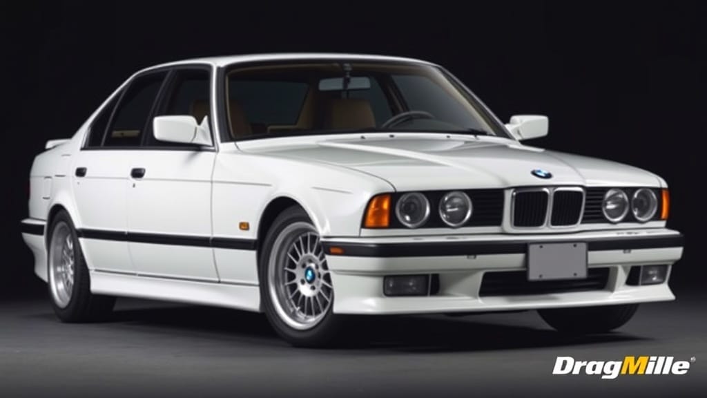 BMW 5 E34 1995 side view for performance comparison