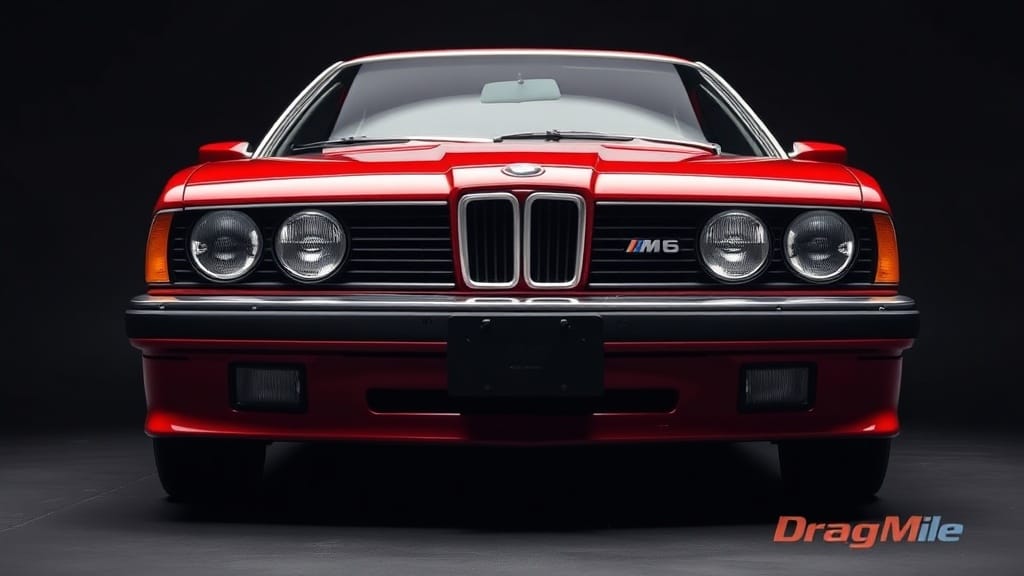 BMW 6 E24 1987 side view for performance comparison