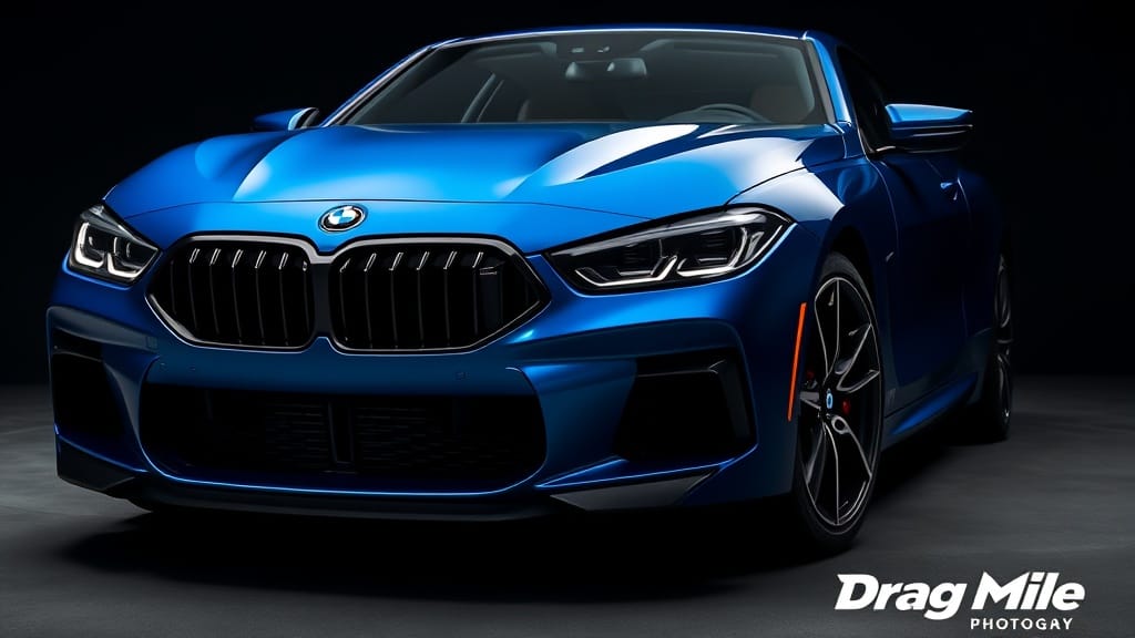 BMW 8 2023 side view for performance comparison