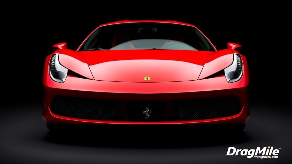 Ferrari 458 2015 side view for performance comparison