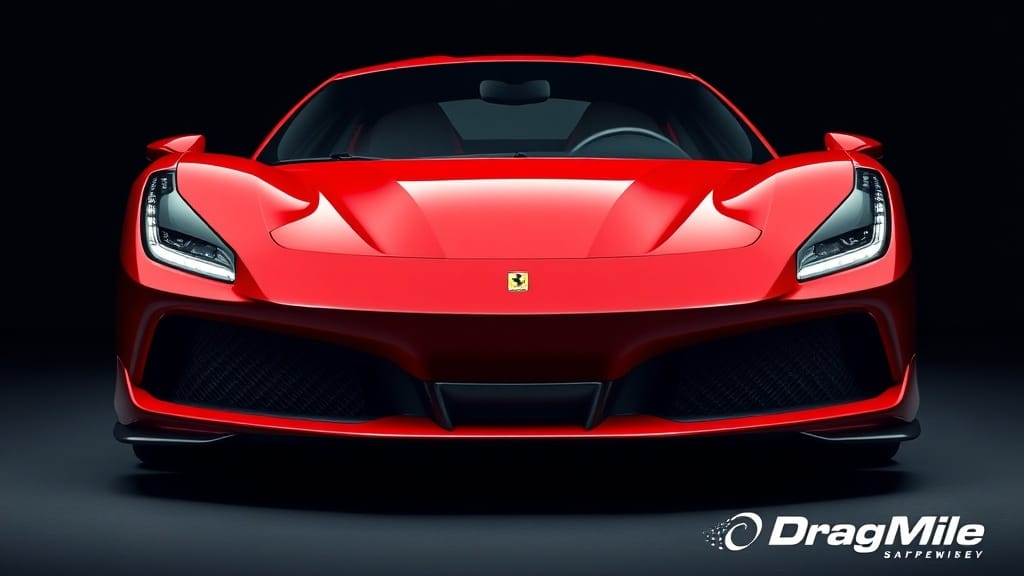 Ferrari F8 2023 side view for performance comparison