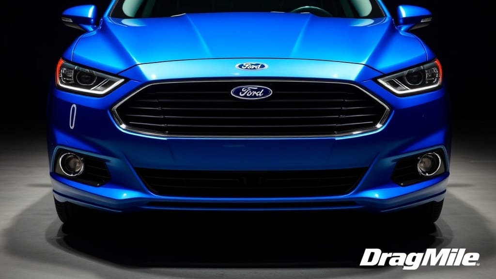 Ford Fusion Sport 2017 side view for performance comparison