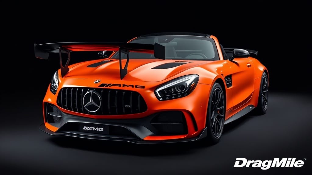 Mercedes-Benz GT Black Series 2021 side view for performance comparison