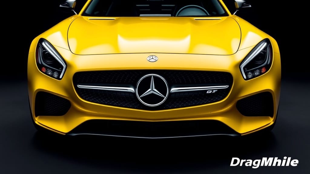 Mercedes-Benz GT 2016 side view for performance comparison