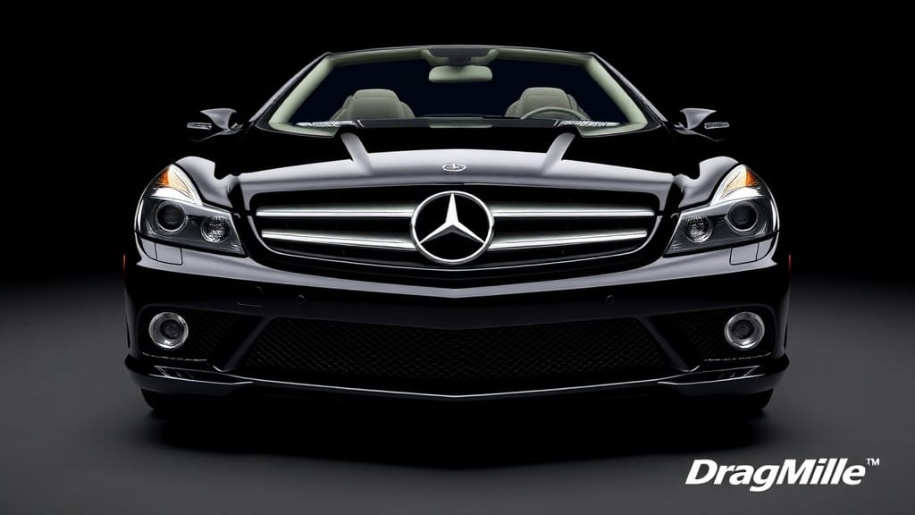 Mercedes-Benz Sl65 AMG 2009 side view for performance comparison