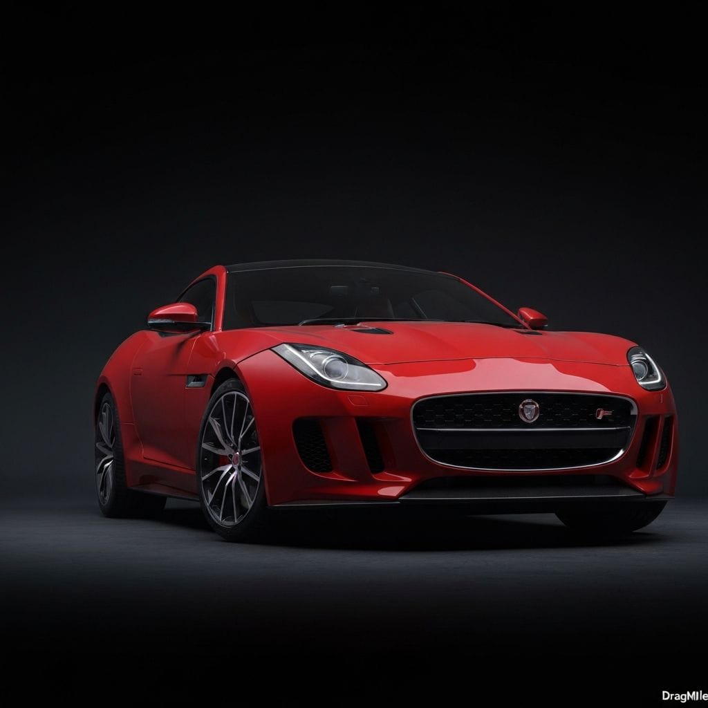 Jaguar F-Type R 2021 side view for performance comparison