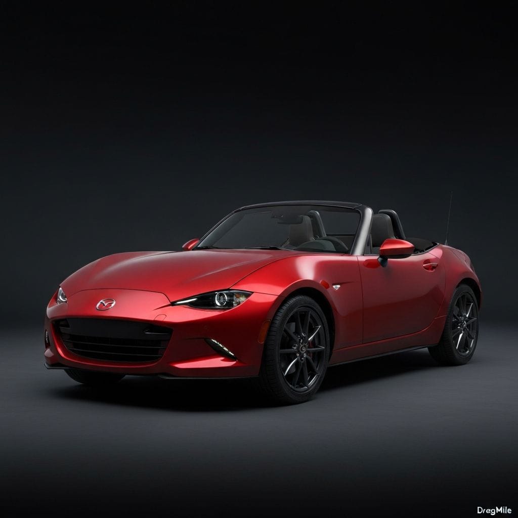 Mazda MX-5 Miata 2019 side view for performance comparison