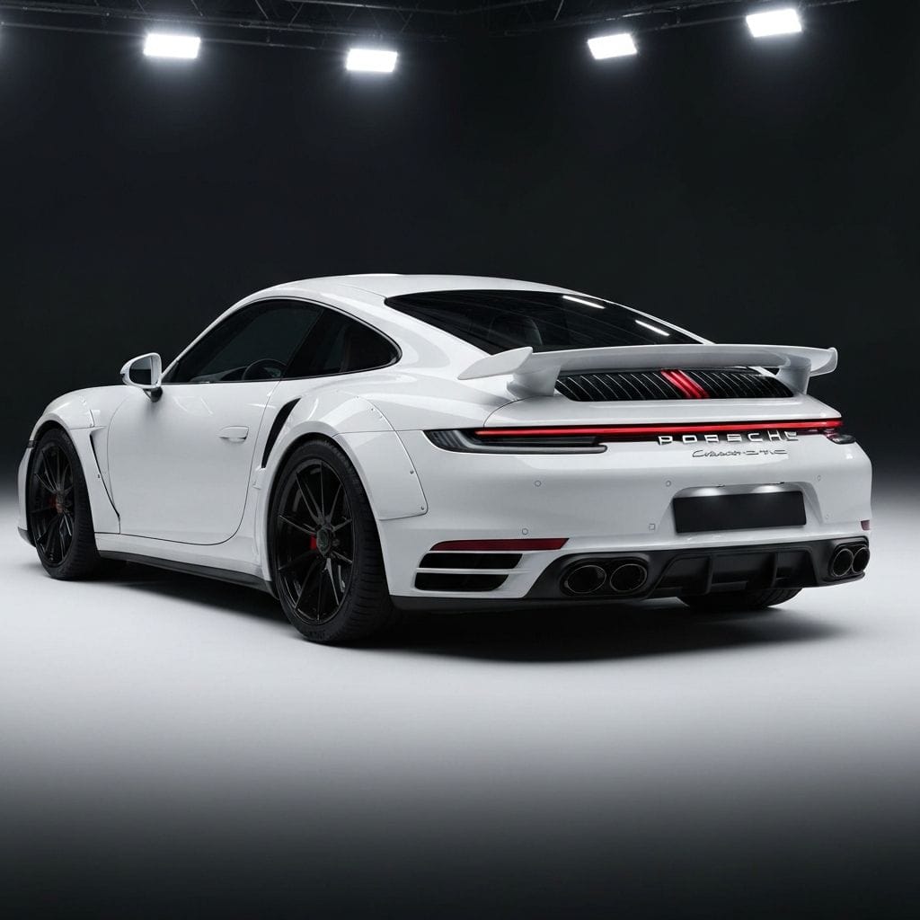 Porsche 911 Turbo 2021 side view for performance comparison