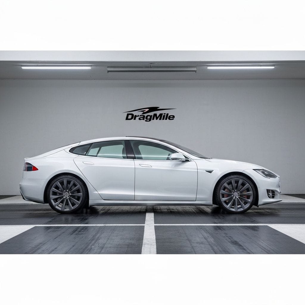 Tesla Model S Plaid 2022 side view for performance comparison