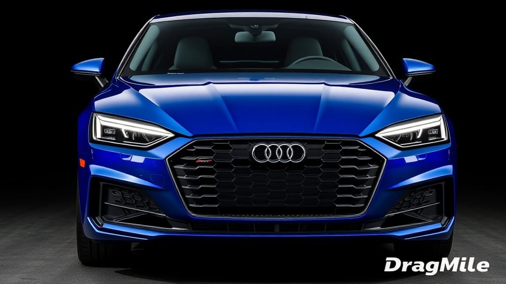 Audi A5 2023 side view for performance comparison